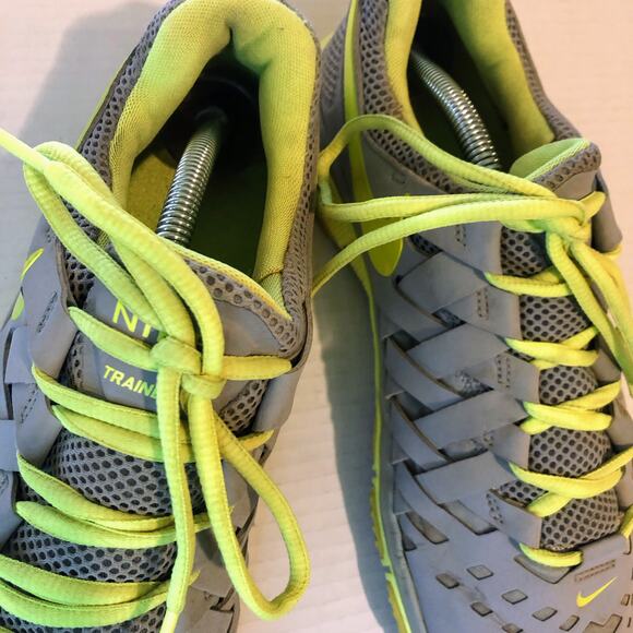 Men's Nike Free Trainer 5.0 Cross Training Shoes Sonic Yellow/Gray Size 11.5 EUC - Picture 4 of 7